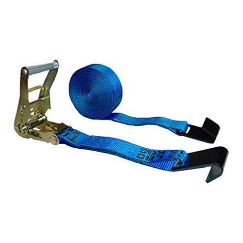 2 Inch x 30 Foot Heavy Duty Blue Ratchet Tie Down Straps with Flat Hooks - 8 Pack for Truck, Motorcycle, ATV & Cargo Securing - Durable Transport Straps for Moving, Hauling & Outdoor Adventures