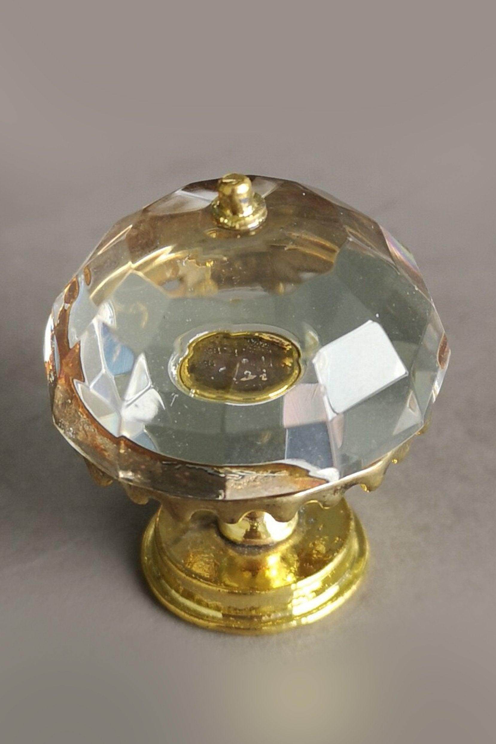 Miniature Crystal Lamp Paperweight Set of 6 - Elegant Glass Decorative Accent for Home Office Desk, Gift Box & Feng Shui Decor | CGF0157