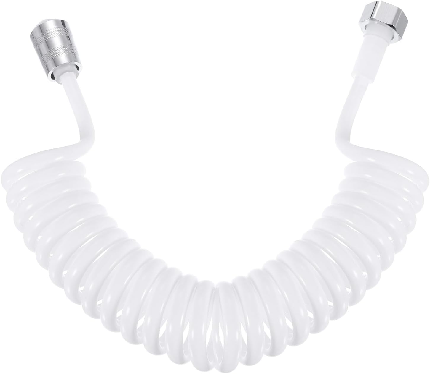 Chiloskit 6.6ft Flexible Shower Hose - Premium PU Bathroom Shower Coil with Brass Nut & Spray Gun - Perfect for Bathroom, RV, and Outdoor Use