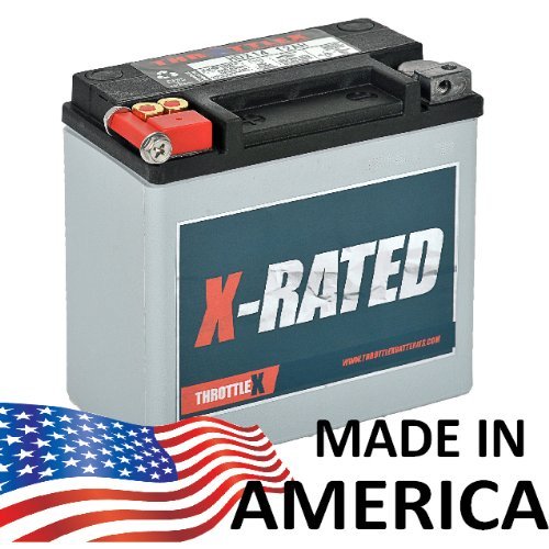 ThrottleX HDX14 Motorcycle Battery - High Performance Replacement Battery for Harley, Honda, Kawasaki - Perfect for Long Rides & Cold Weather Starts