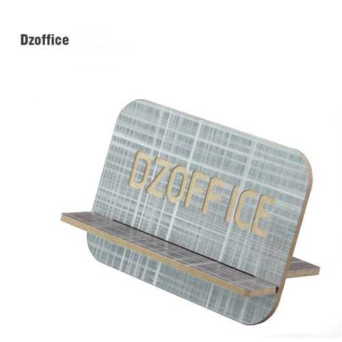 Dzoffice DS001 Natural Wood Phone Stand - Adjustable Desktop Mobile Holder for iPhone 7/8/X, Samsung Galaxy, Xiaomi - Perfect for Home Office, Bedside & Travel Use