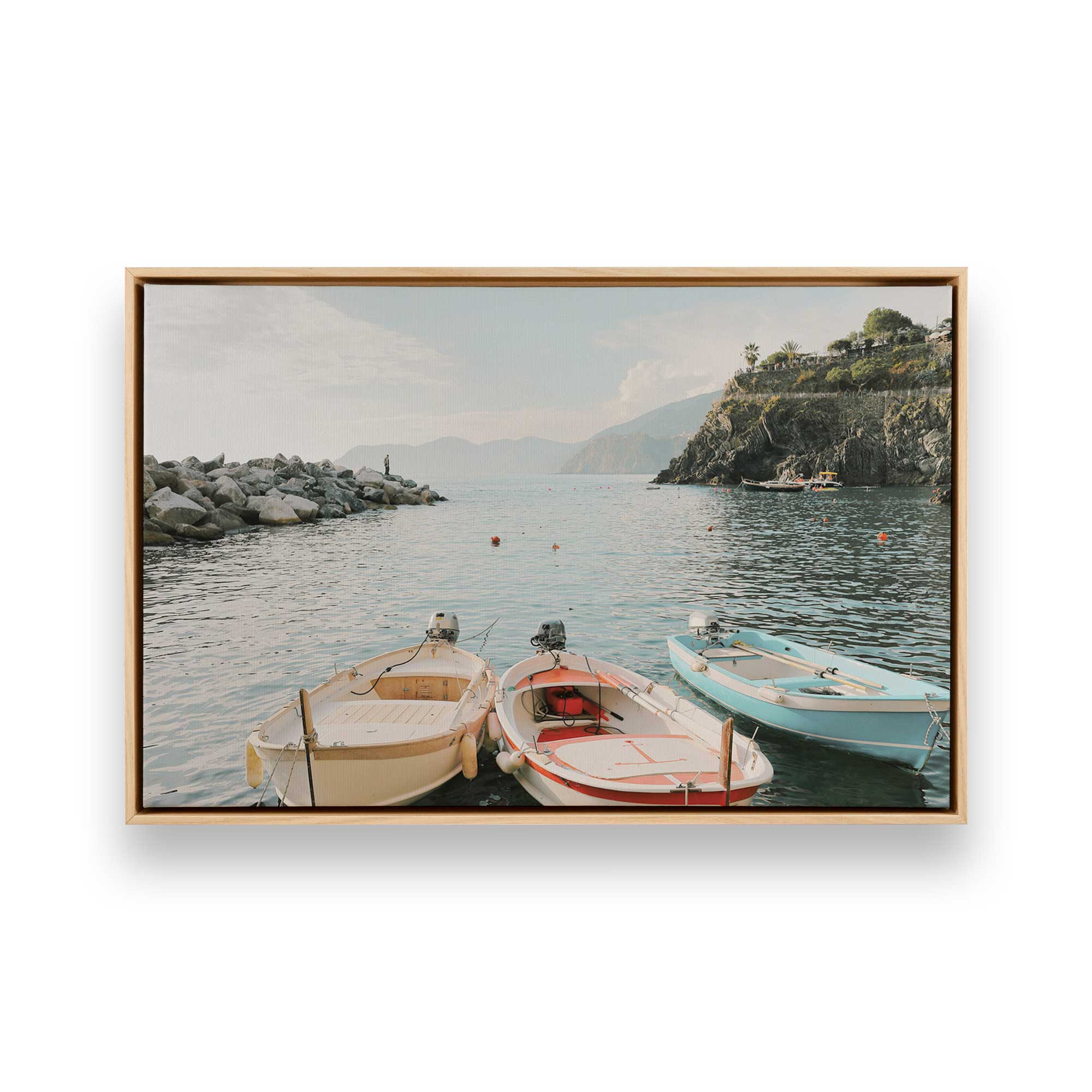 Dockside Dreams Canvas Wall Art Print - Coastal Beach Decor for Living Room, Bedroom & Office - Nautical Themed Home Decor