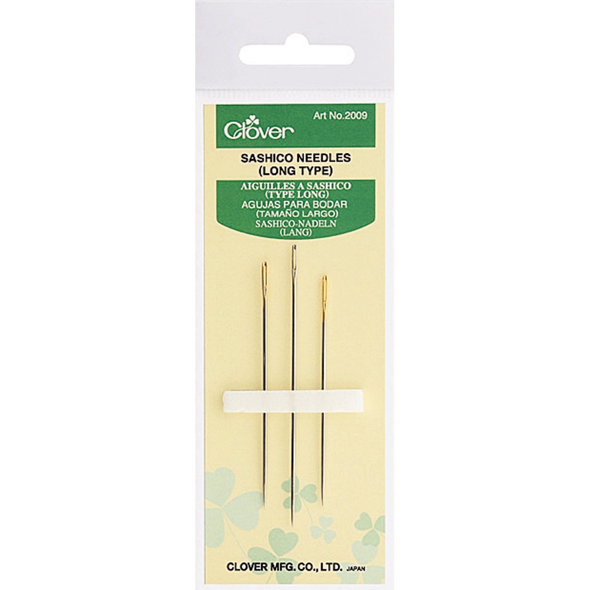 Premium Clover Sashiko Needles - Extra Long Hand Sewing Needles for Embroidery, Quilting & Fabric Arts | Perfect for Japanese Sashiko Stitching, Boro Mending & Decorative Sewing Projects