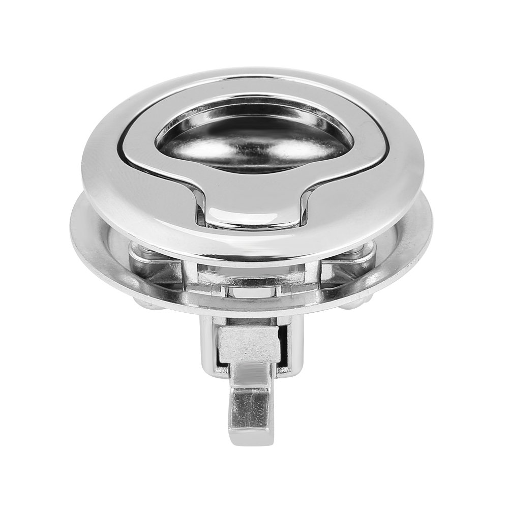 Stainless Steel Flush Pull Hatch Lock for RV Marine Boat - Durable Waterproof Security Access Door for Camper, Yacht & Travel Trailer