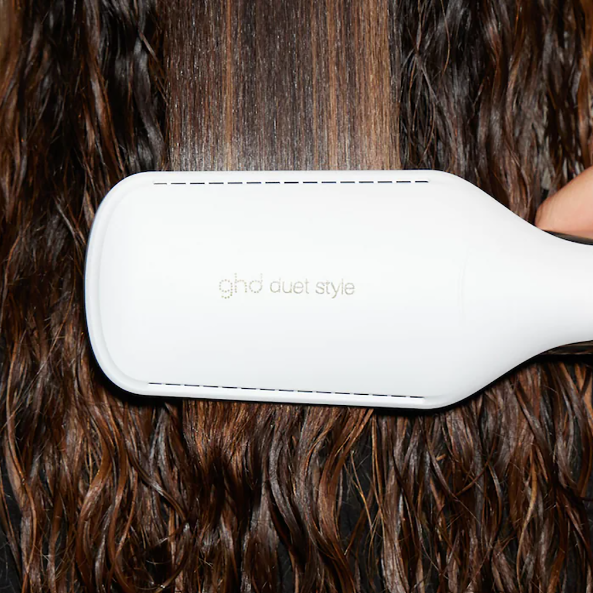 GHD Duet Styler 2-in-1 Hot Air Styler & Hair Dryer - Professional Hair Styling Tool for Smooth, Shiny Hair - Perfect for Home & Salon Use (White)