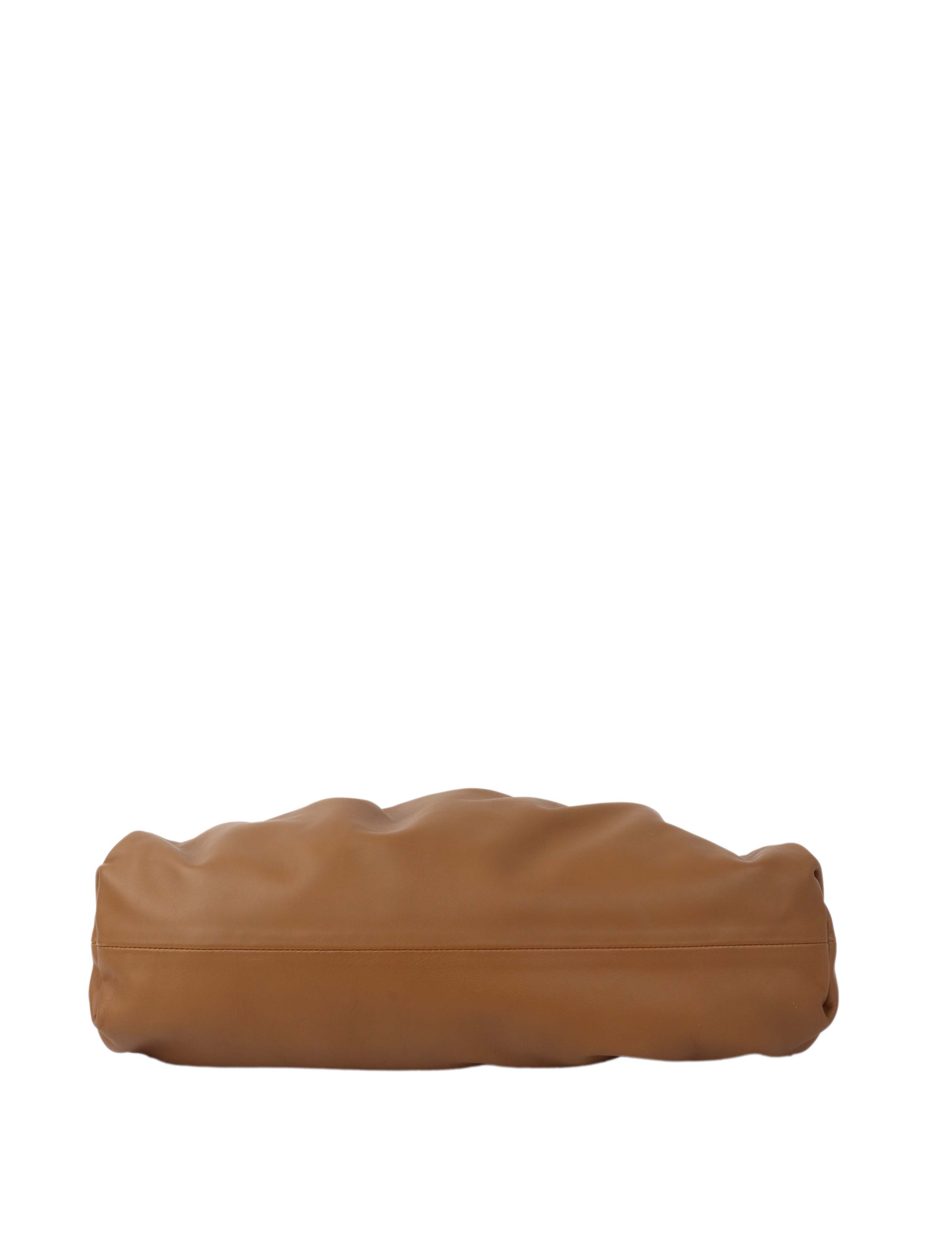 Bottega Veneta Leather Pouch Bag in Tan | Premium Crossbody Clutch for Women | Perfect for Parties, Travel & Everyday Use