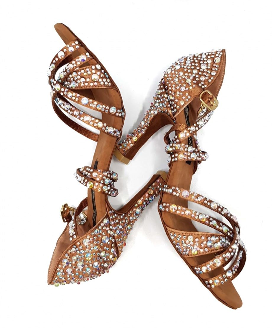 Esmeralda's Professional Women's Latin Dance Shoes - Salsa, Tango, Flamenco Heels for Wedding, Ballroom & Performance - Comfortable Character Dance Shoes for Practice & Competition - Perfect for Dance Studios, Performances & Social Dancing