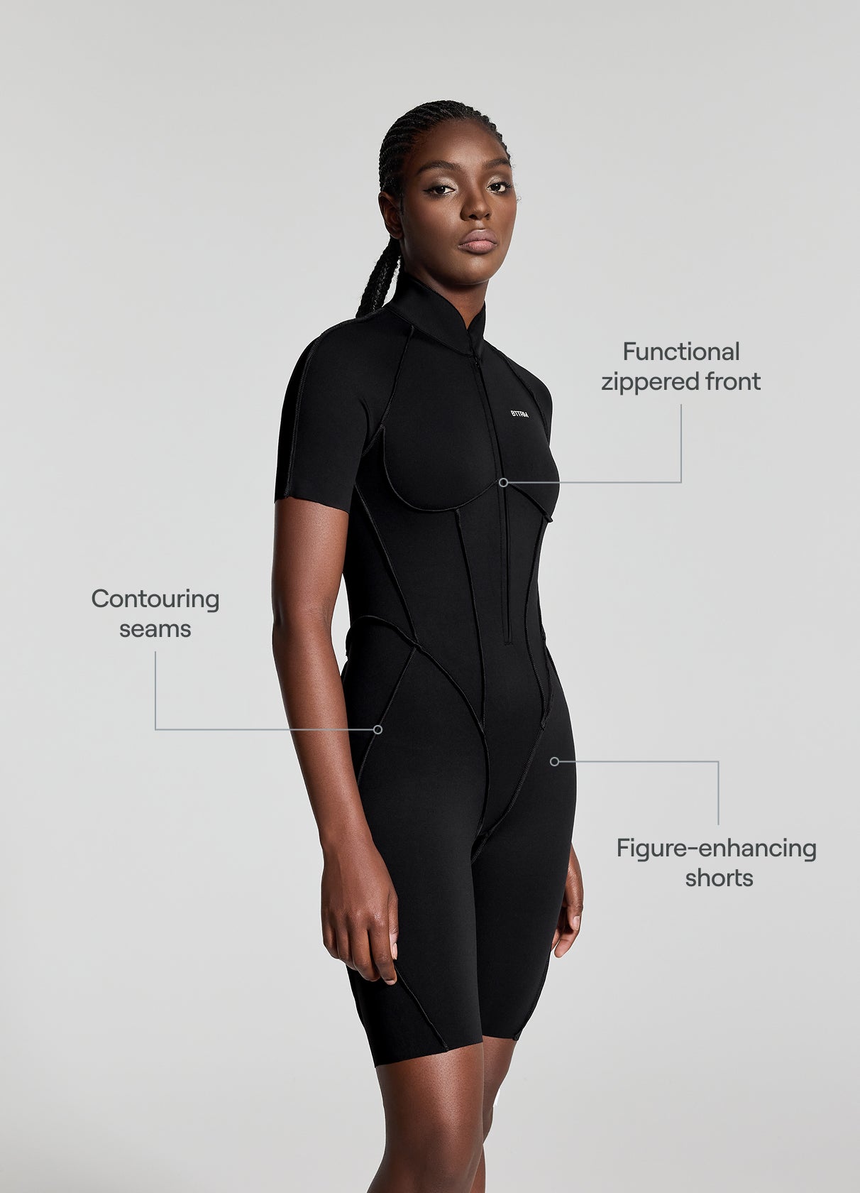 Stylish & Comfortable Women's Shorts Catsuit - Perfect for Yoga, Dance & Workout Outfits | Trendy One-Piece Bodysuit for Fitness & Casual Wear