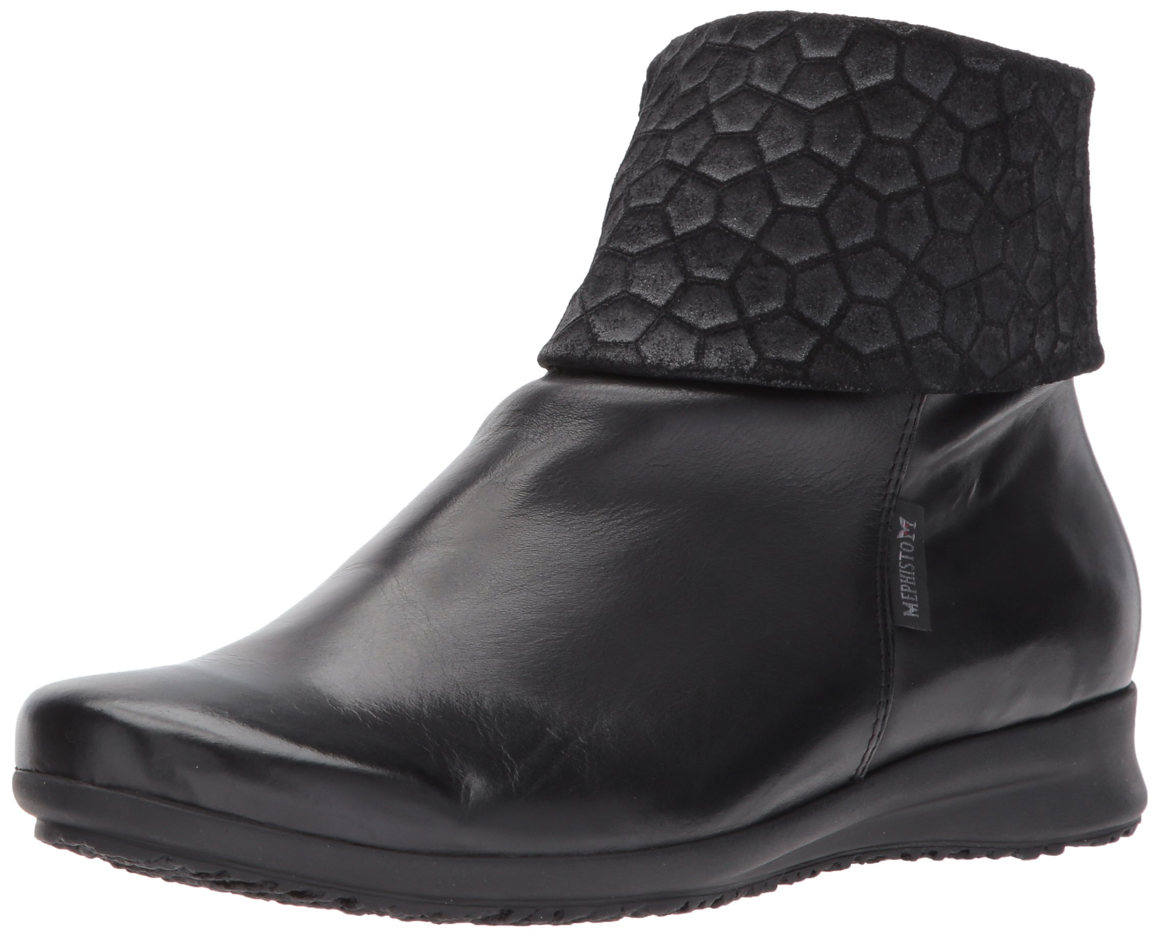 Mephisto Women's Fiducia Ankle Boots - Comfortable Black Leather Booties Size 6.5 | Perfect for Work, Travel & Everyday Wear