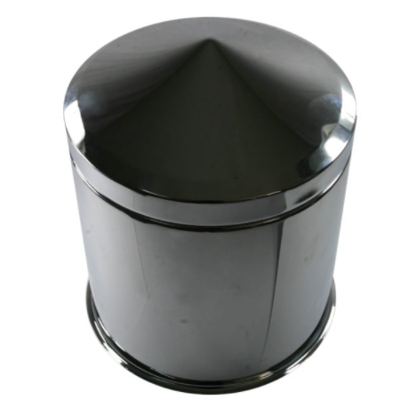 Chrome Axle Cover - Removable Cone Hubcap for Trucks & SUVs - Durable Wheel Accessory for Off-Road & Street Driving