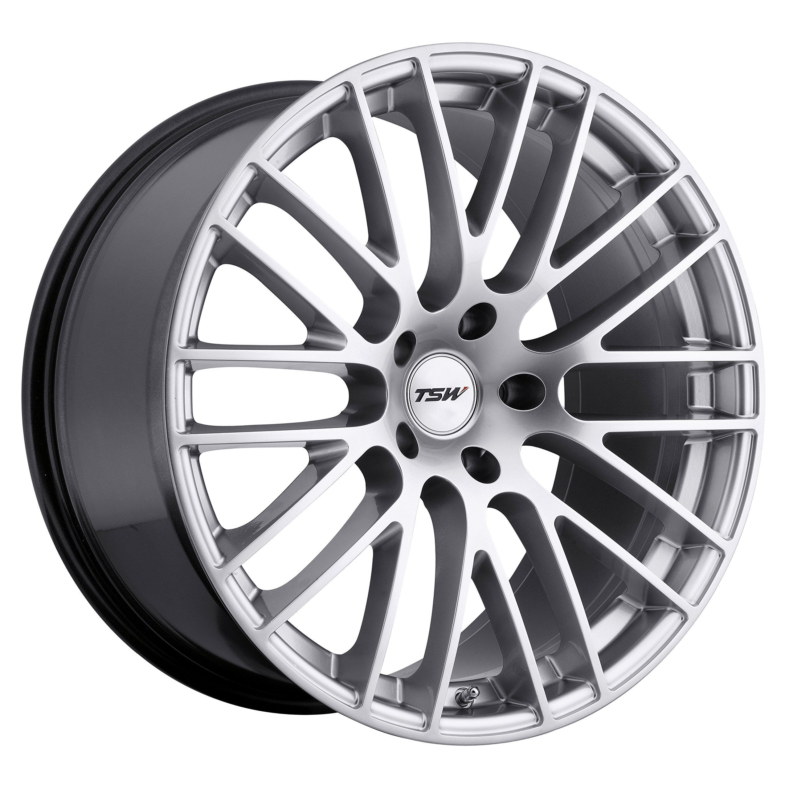 TSW MAX Silver Alloy Wheel 19x9 Inches 5x114.3mm Bolt Pattern +30mm Offset - Painted Finish for Enhanced Style & Performance - Perfect for Honda, Nissan, Toyota, and Other Import Cars
