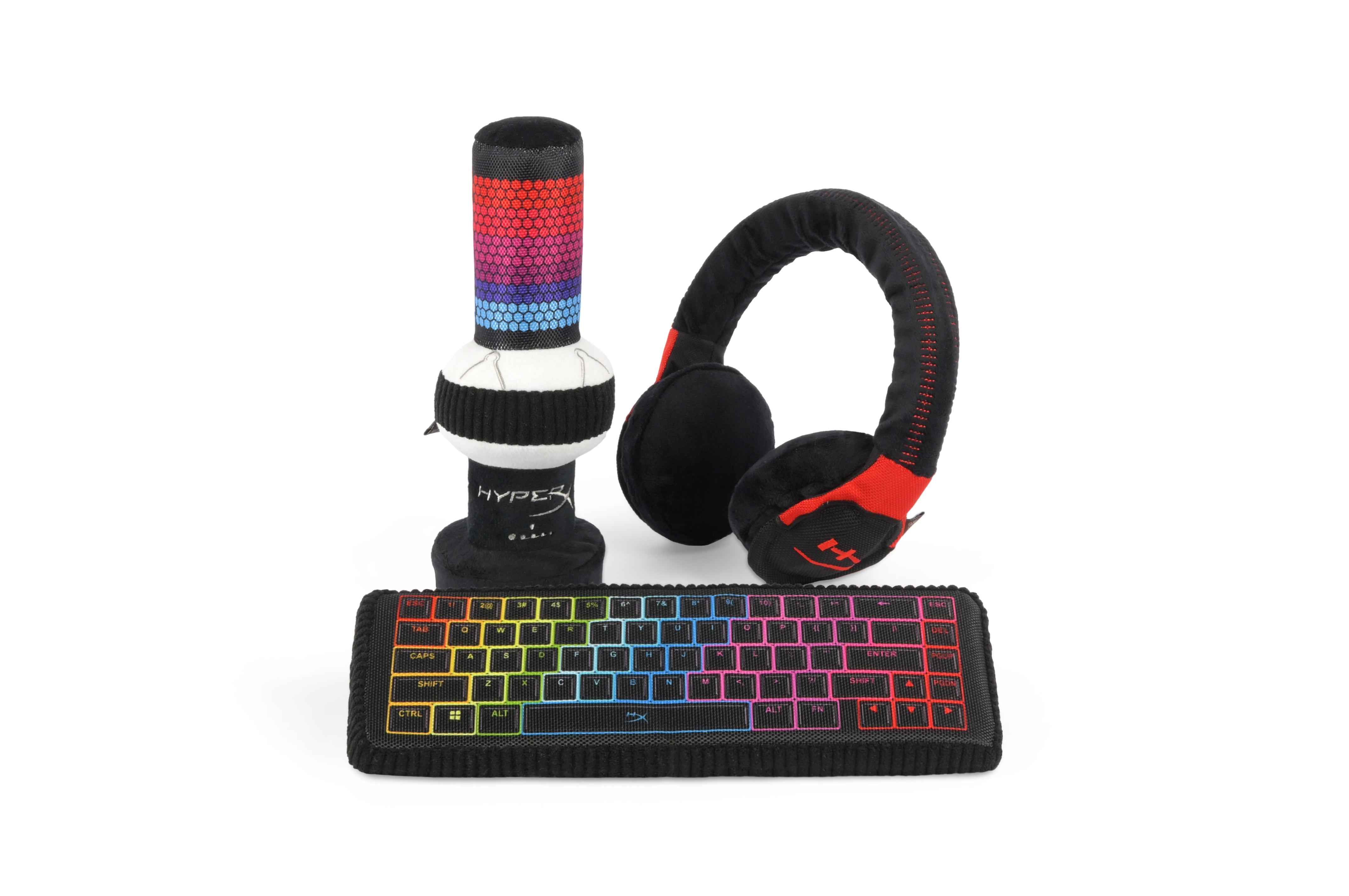 HyperX Squeaky Plush Dog Toys - Alloy Keybark Gaming Keyboard for Dogs | Durable Chew Toys for Puppies & Interactive Play | Perfect for Gaming Enthusiasts & Pet Lovers