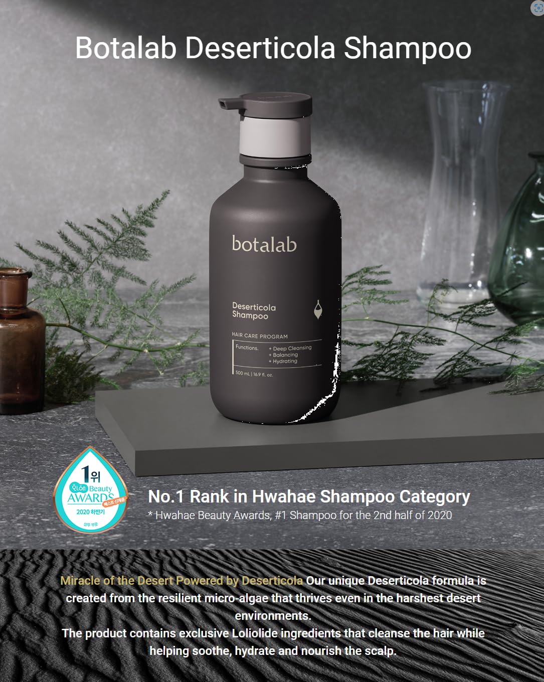 Korean K-Beauty Hair Growth Pack - 3 Piece Set with Deserticola Shampoo, Water Treatment & Hair Oil Serum for Thicker, Healthier Hair | Perfect for Damaged Hair Repair & Daily Hair Care Routine
