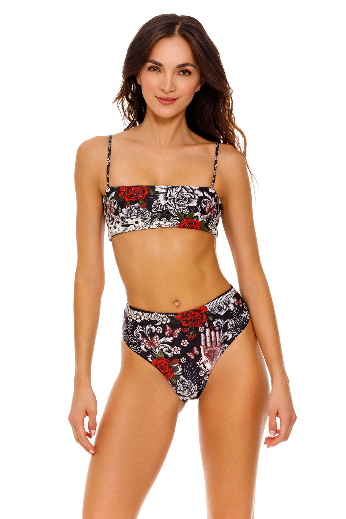 Penelope Bikini Bottom - Women's High Waisted Swimwear for Beach & Pool - Sexy Retro Swim Shorts for Summer Vacation & Tropical Getaways