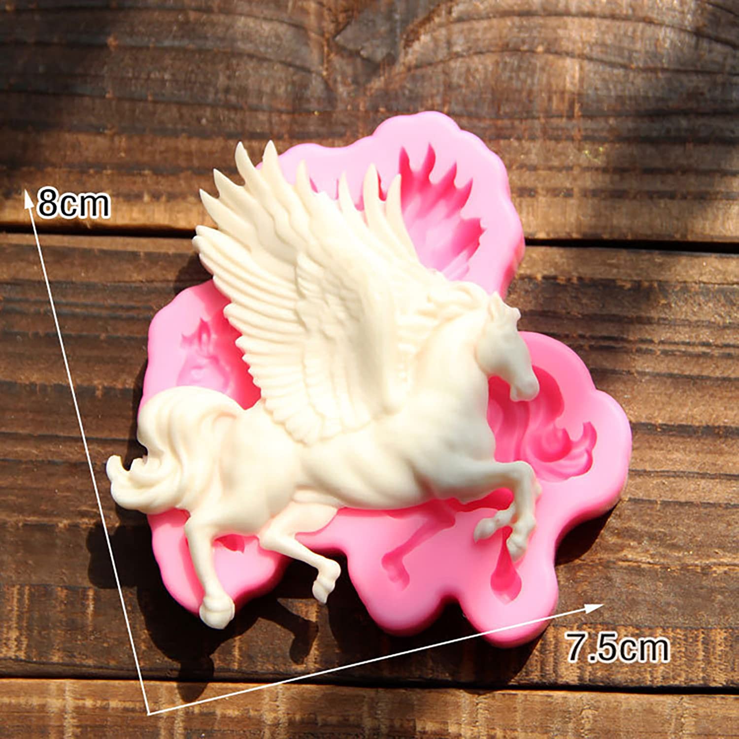 3D Pegasus Fly Trojan Horse Silicone Mold - DIY Fondant, Chocolate, Candy, Lollipop, Ice Cube, Soap, Resin Molds for Cake Decorating, Birthday Parties & Craft Projects | Perfect for Bakers, Candy Makers & DIY Enthusiasts