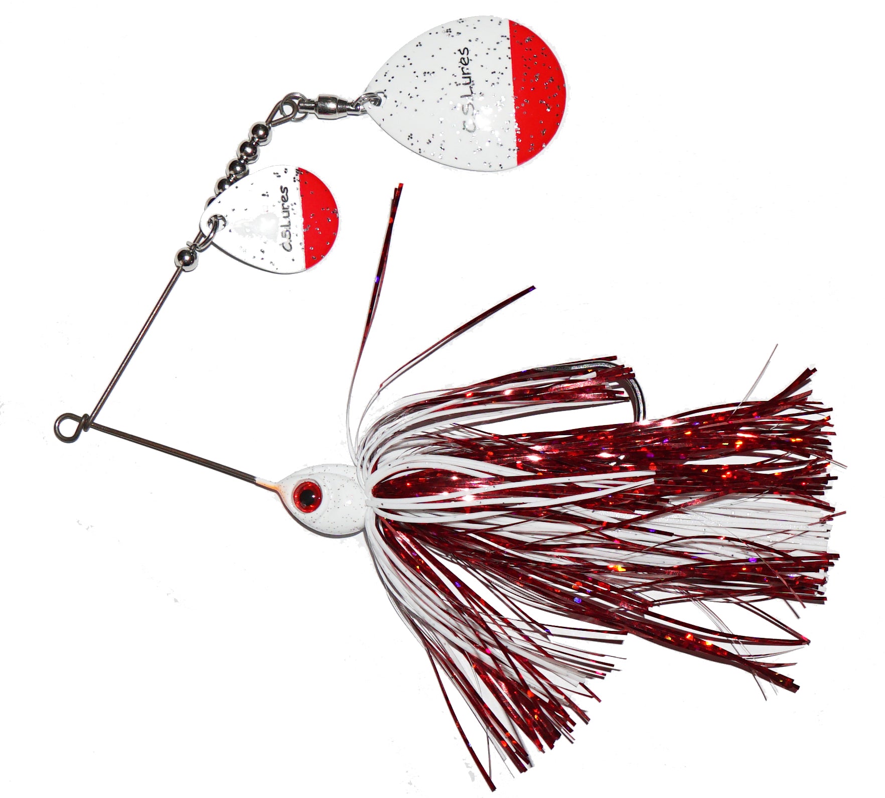C.S. Lures 3/8oz Colorado Spinnerbait - Premium Bass Fishing Lures for Freshwater & Saltwater - Perfect for Bass, Walleye, and Pike Fishing