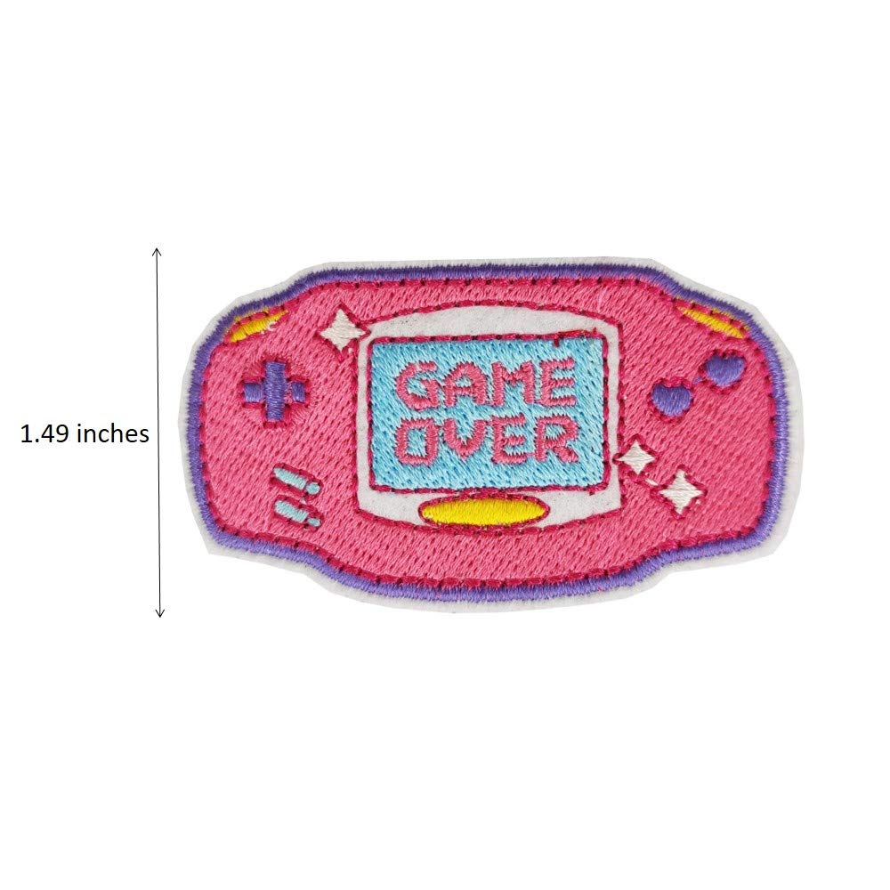 Funny Video Game Controller Iron-On Patch - Cute Embroidered DIY Patches for Jackets, Hats & Backpacks - Perfect for Gamers & Cosplay Costumes
