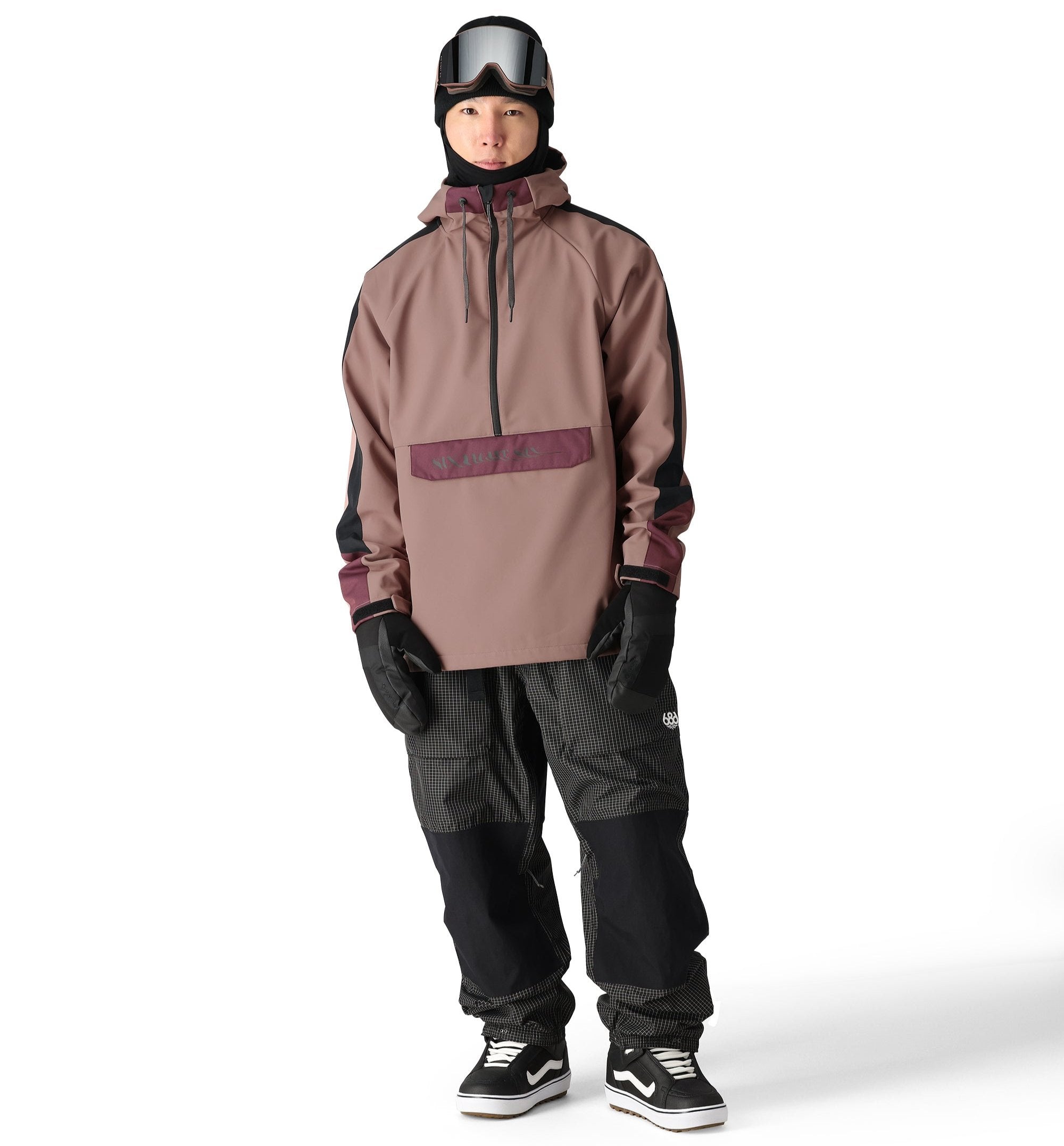 686 Waterproof Anorak Jacket for Men & Women - Lightweight Windproof Rain Jacket with Hood - 2025 Outdoor Hiking, Camping & Travel Raincoat