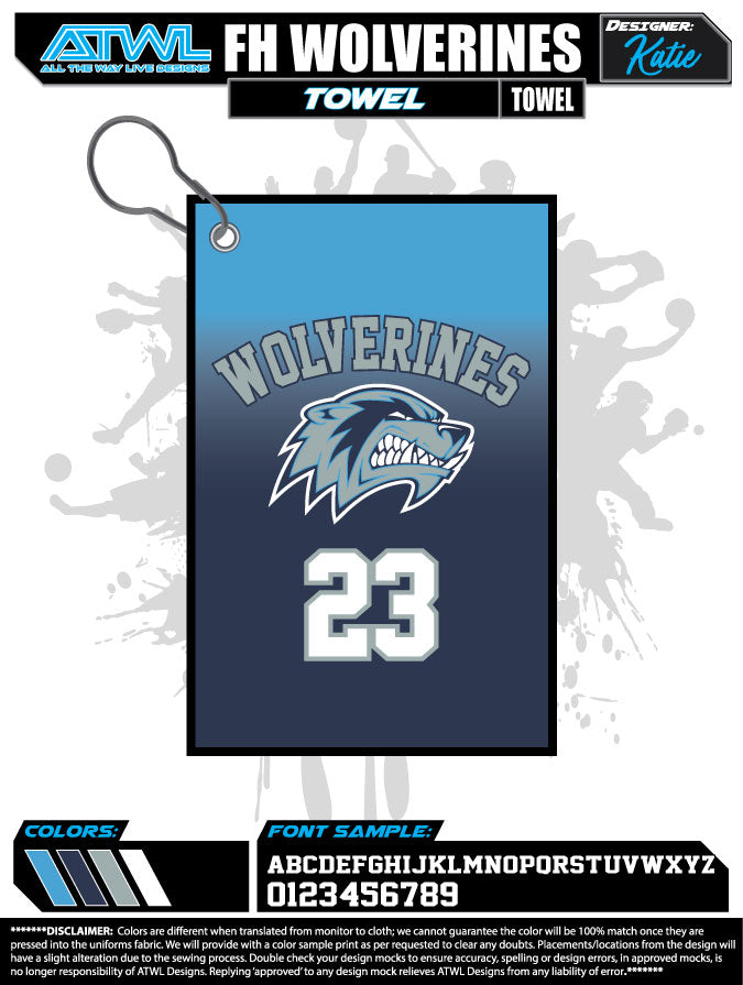 Wolverine Full Dye Microfiber Towel - Super Absorbent, Quick Dry Gym & Sports Towel for Workout, Swimming, Yoga, Travel & Beach - Ultra Soft & Lightweight