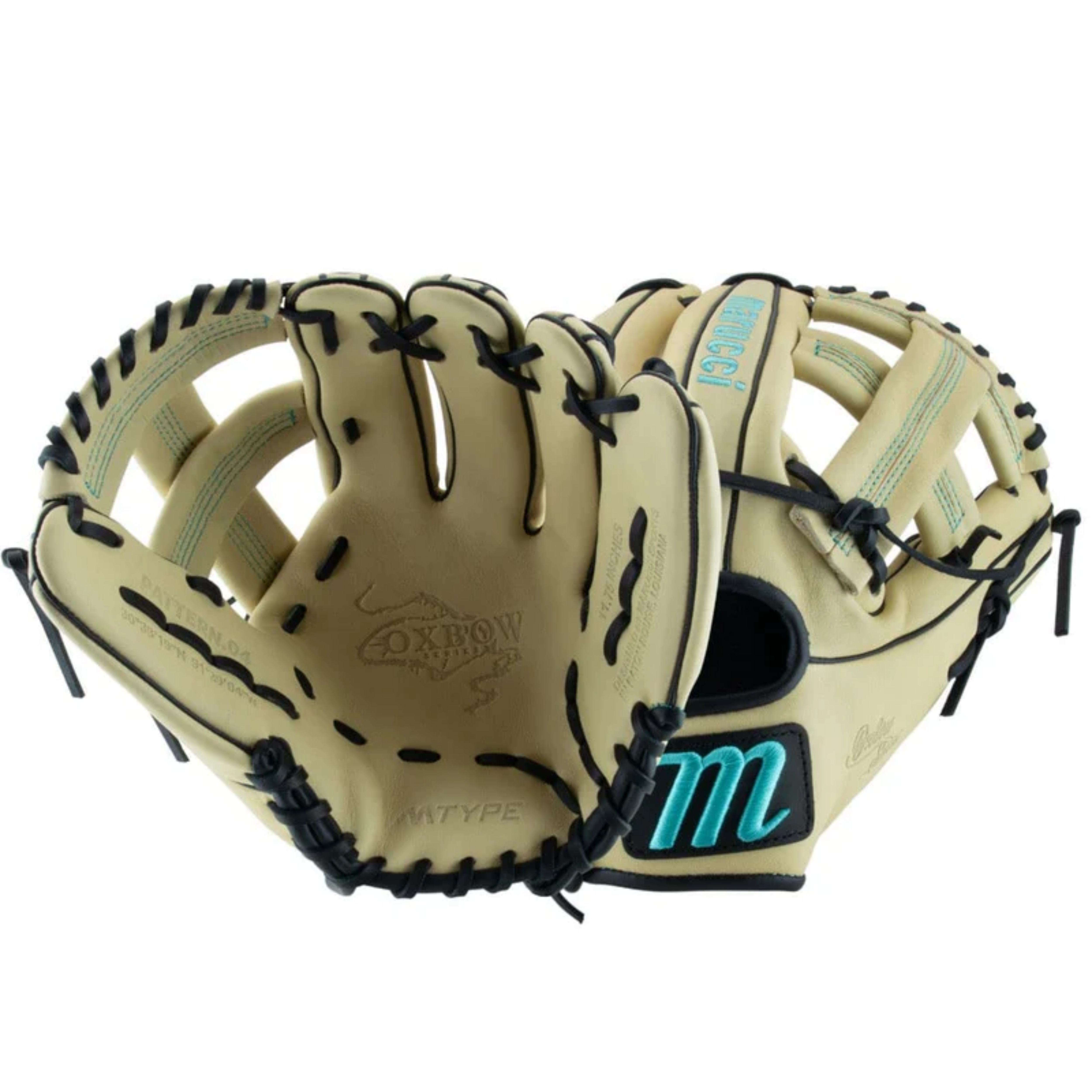 Marucci Oxbow M Type 44A4 11.75 Inch Infield Baseball Glove - Premium Leather Mitt for Youth & Adult Players - Perfect for Practice, Games & Training