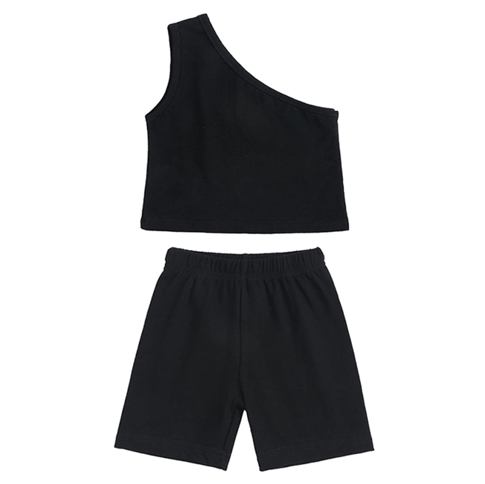 Toddler Girls Summer Outfits - 3-Piece Solid Color Top, Shorts & Trousers Set | Cute Casual Baby Clothes for Playtime, Beach & Outdoor Activities