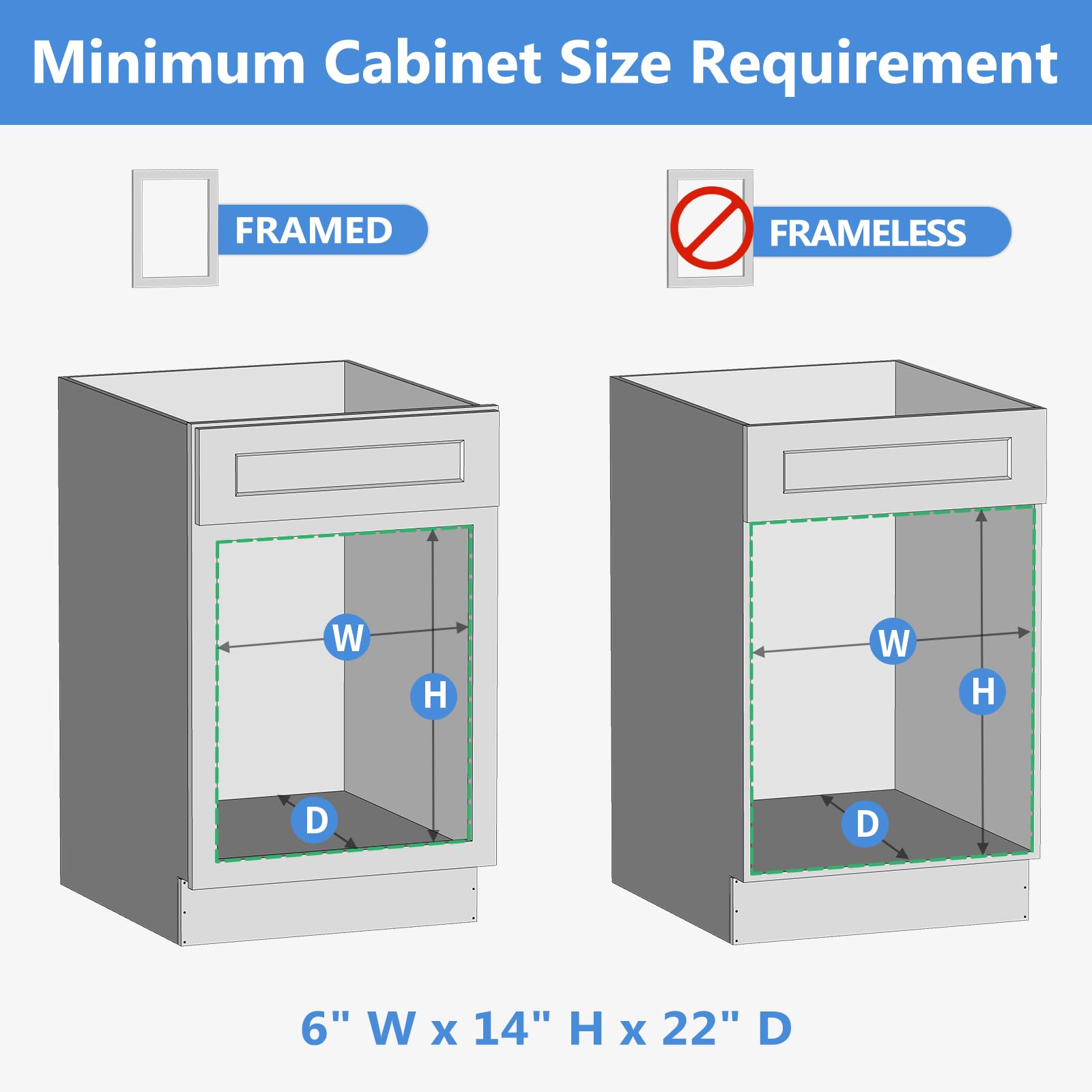 ROOMTEC 2-Tier Pull Out Cabinet Organizer - Wood Slide Out Shelves for Kitchen Storage (5.5