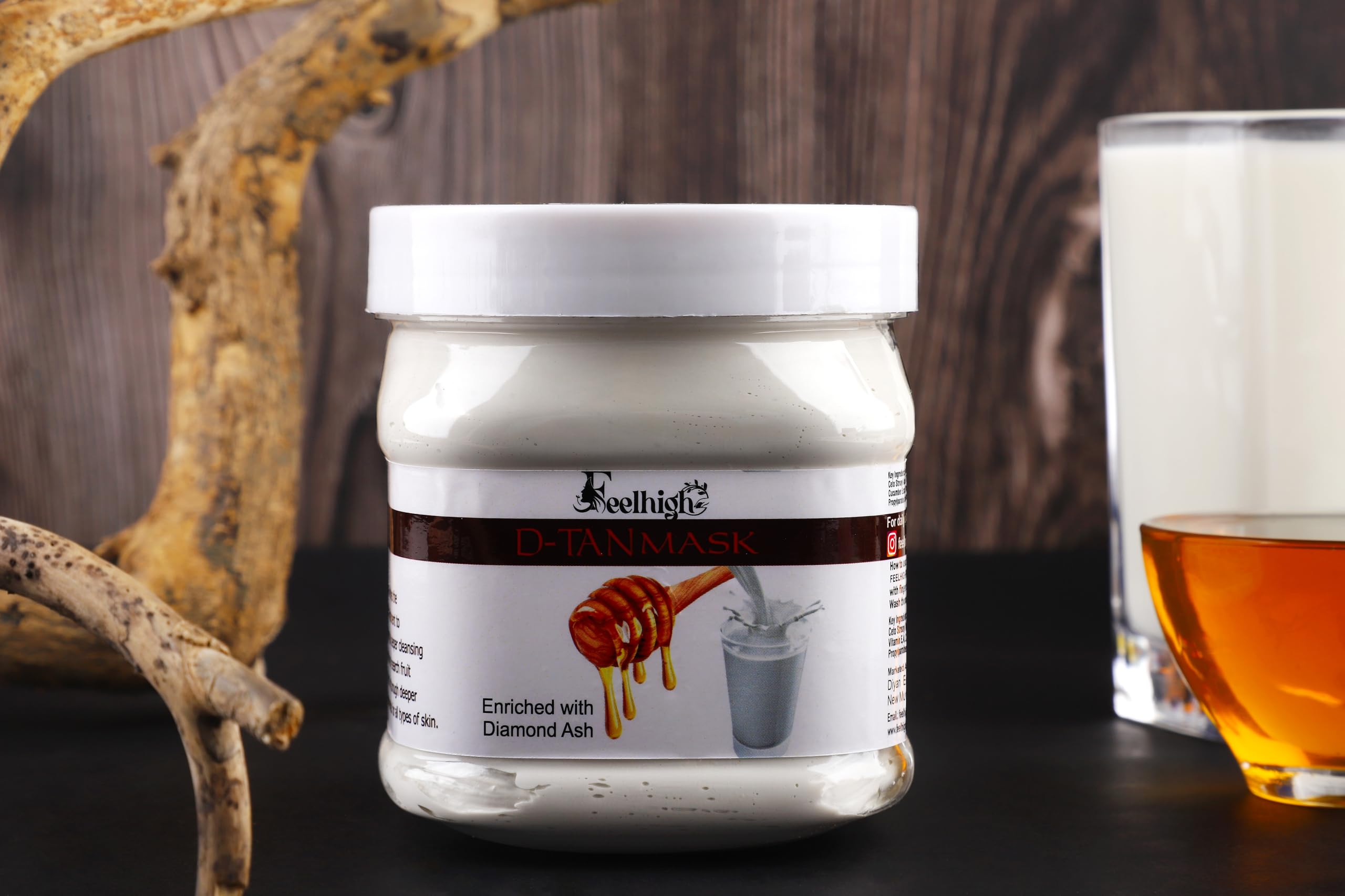 Best De-Tan Face Scrub & Mask Combo - 500ml Milk & Honey Enriched Facial Kit for Men & Women | Brightening, Exfoliating & Skin Renewal | Perfect for Sun-Damaged Skin & Post-Beach Care