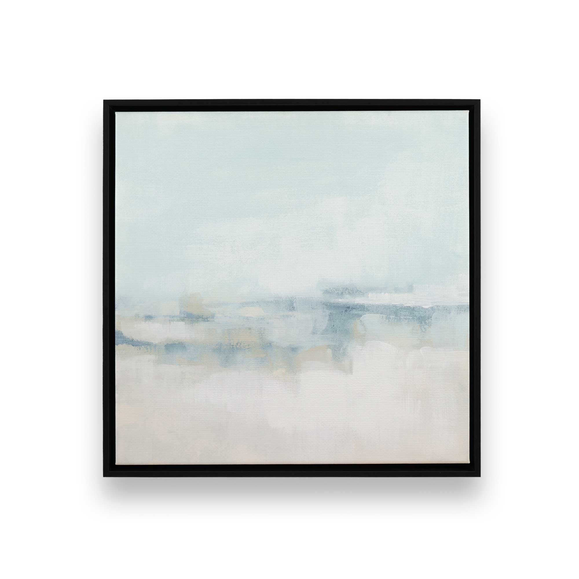 Cloudy Shoreline Hues - Set of 2 Premium Canvas Wall Art Prints for Coastal Home Decor | Perfect for Living Room, Bedroom & Beach House