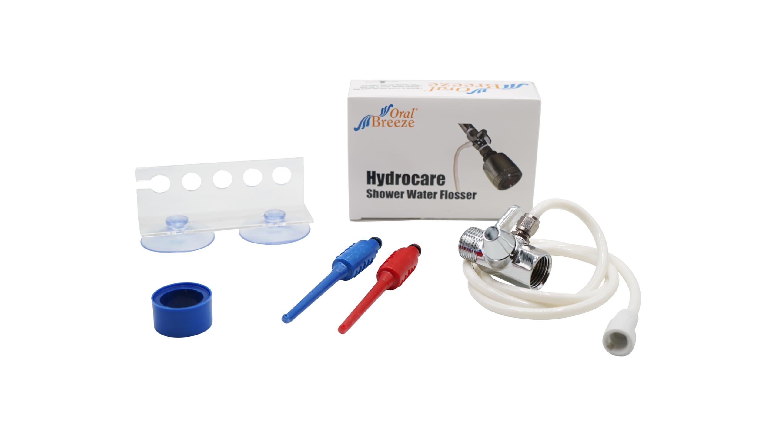 Oral Breeze HydroCare Water Flosser - Professional Dental Flosser & Teeth Cleaner with 3' Hose | Portable Oral Irrigator for Home & Travel Use | Perfect for Braces, Implants & Gum Care