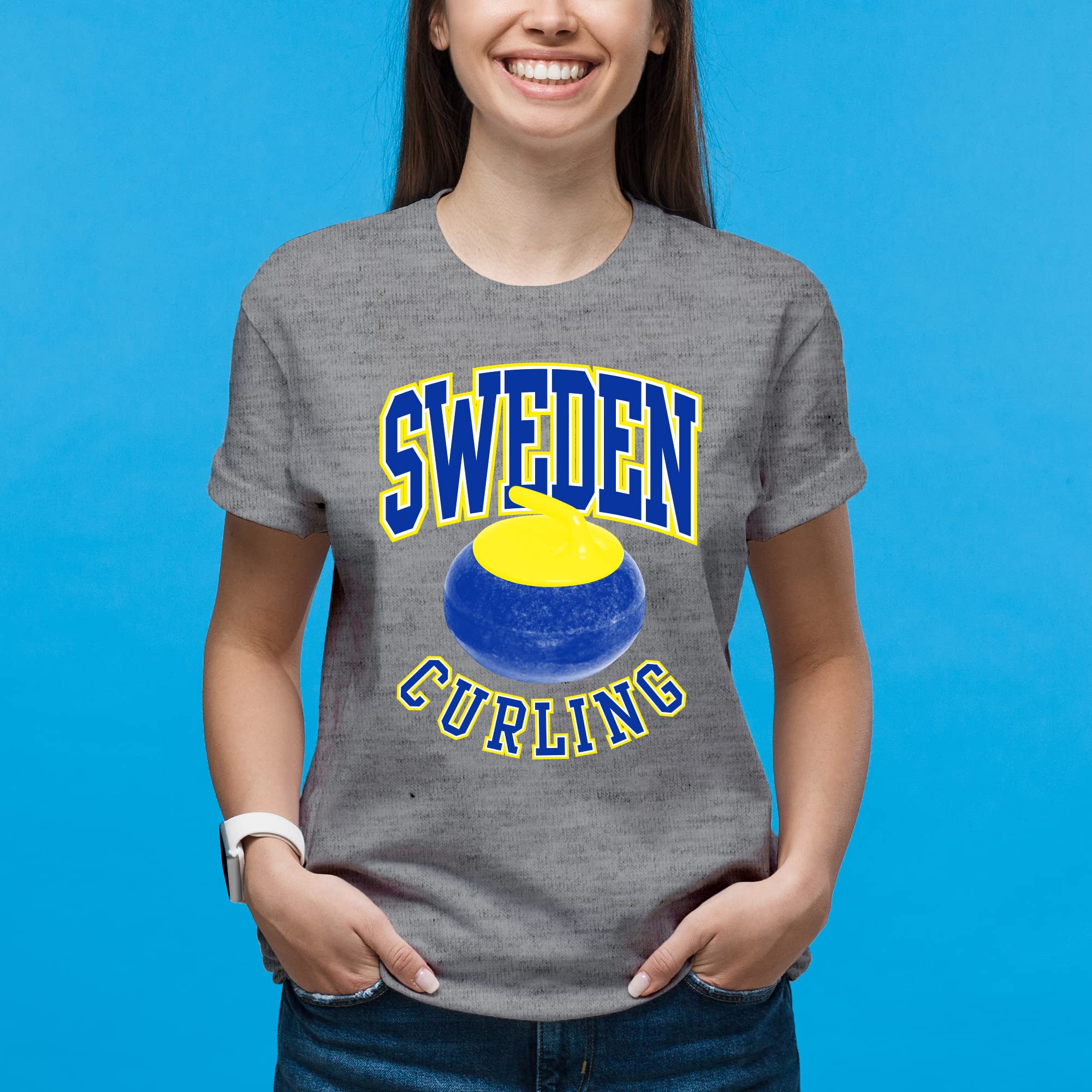 Curling Winter Sports Games T-Shirt - Funny Ice Hockey & Winter Olympics Fan Apparel - Perfect for Rink Side, Game Day & Casual Wear