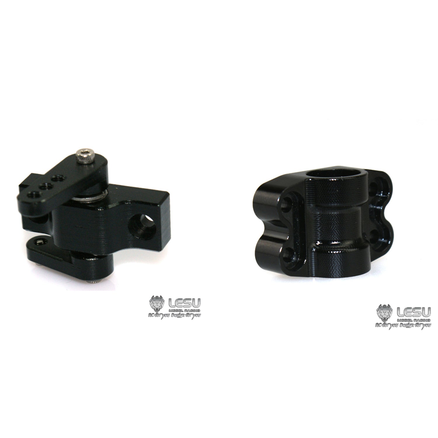 Upgraded Metal Steering Holder Mount Base for 1/14 RC Tamiya Tractors & Trucks - C14 DIY Car Model Replacement Part | Durable RC Accessory for Off-Road Racing & Crawler Scenes