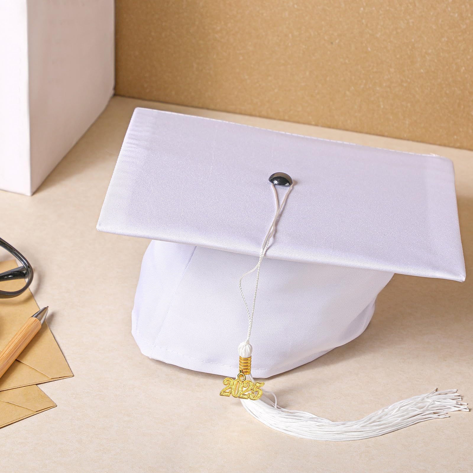 Berlune 2025 Preschool Graduation Caps Bulk Pack - 24-Pack Kindergarten Graduation Hats for Kids with 2025 Metal Tassel - Perfect for Preschool Ceremonies, Kindergarten Graduations & Photo Shoots