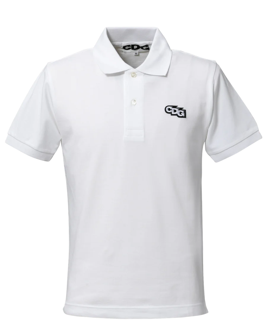 Comme des Garçons Patch Polo Shirt - Stylish Men's Casual Wear for Everyday Outfits & Street Fashion