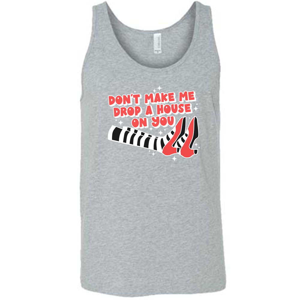 Funny Wizard of Oz Inspired Unisex T-Shirt - 'Don't Make Me Drop A House On You' Quote Tee - Perfect for Halloween Costumes, Movie Fans & Unique Gifts