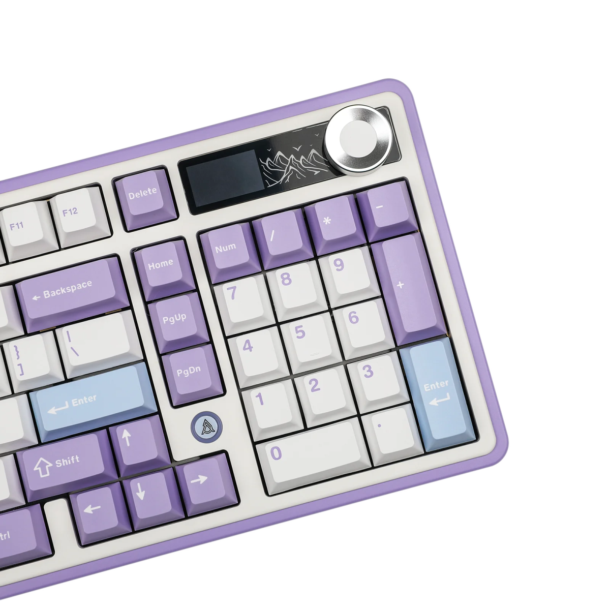 Ajazz AK980 RGB Mechanical Keyboard - Purple, White & Blue - Wired & Wireless with Screen - Maillard Switches - Perfect for Gaming, Typing & Office Work