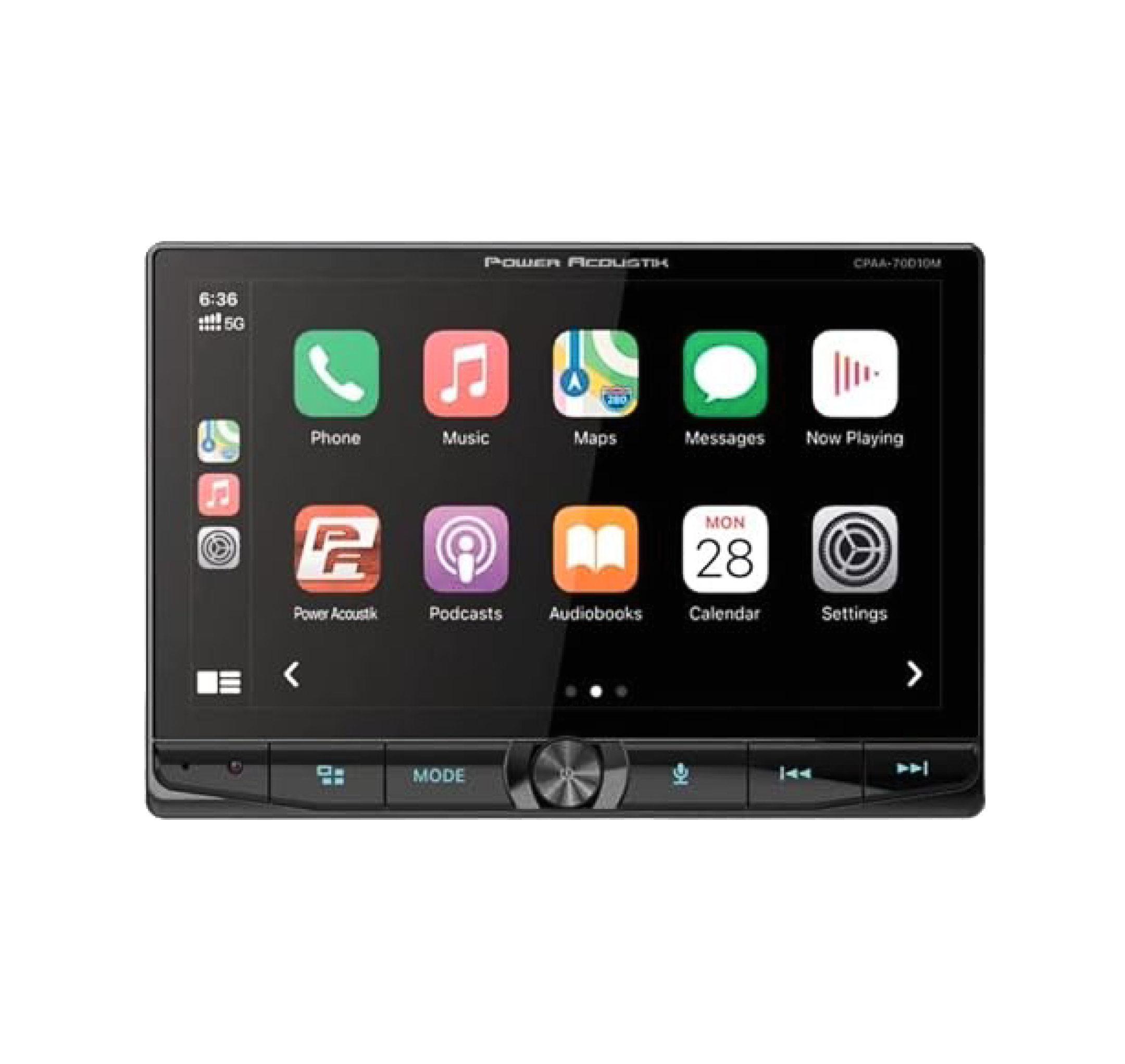 CPAA 70D10M 7-Inch Double DIN Floating Touchscreen Car Stereo with Bluetooth, Apple CarPlay & Android Auto - Perfect for Aftermarket Car Audio Upgrades & Hands-Free Driving