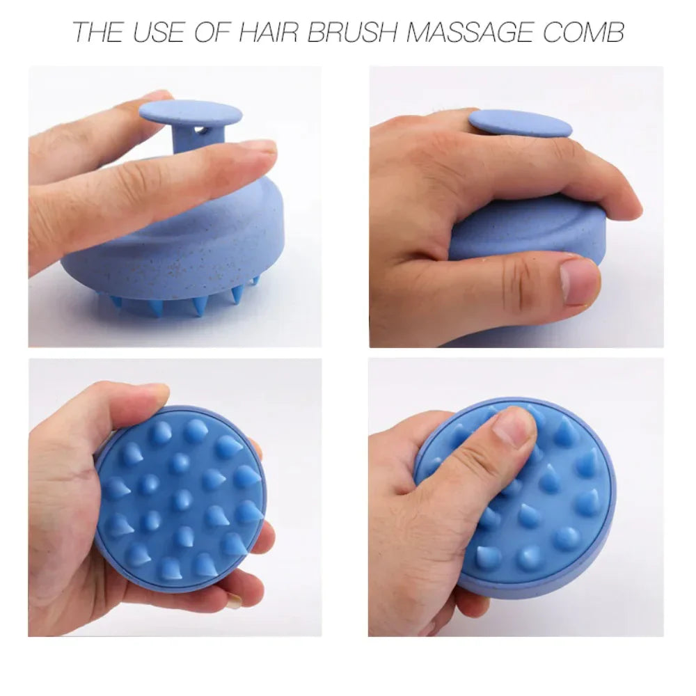 Scalp Massager Shampoo Brush for Hair Care - Gentle Exfoliating & Stimulating Head Massager for Relaxation & Improved Circulation - Perfect for Shower, Bath, and Spa Use