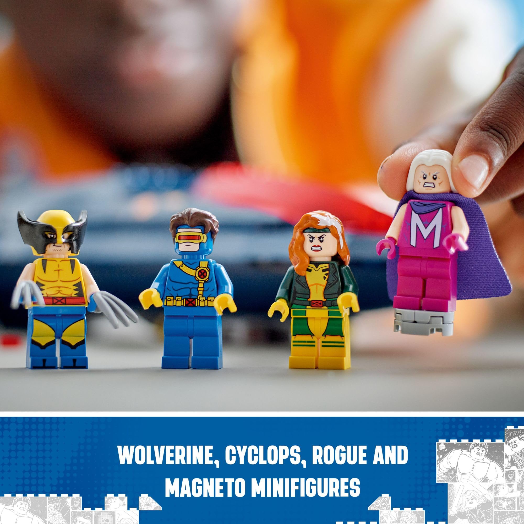 LEGO Marvel X-Men X-Jet 76281 Building Set | X-Men '97 Model Kit with 4 Minifigures | STEM Toy for Kids Ages 8+ | Perfect Gift for Marvel Fans | Display & Play | Great for Birthday, Christmas & Superhero-Themed Parties