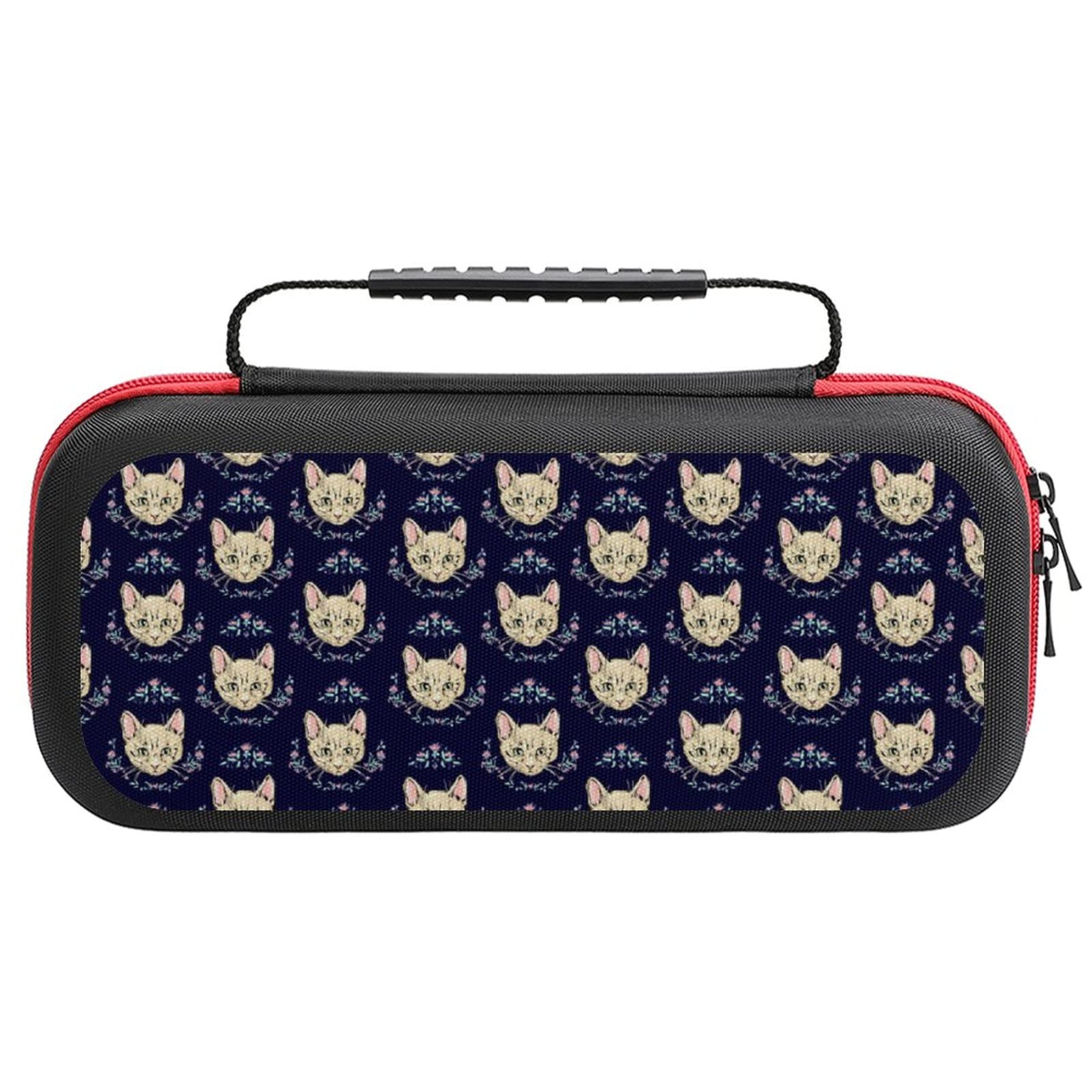 Cute Kittens Printed Travel Carrying Case for Nintendo Switch Lite & Accessories - Portable Storage Bag for Gaming, Commuting, and Outdoor Adventures