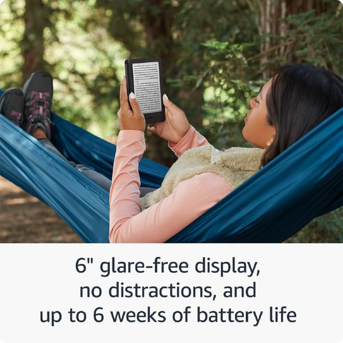 All New Kindle (11th Generation) 2024 E-Reader - Lightweight, High-Resolution Display with Adjustable Warm Light | Perfect for Reading at Home, Travel & Outdoor Adventures