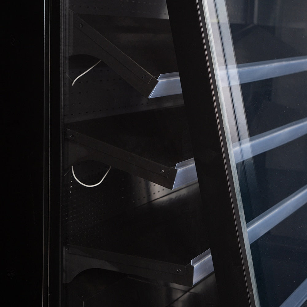 Bromic Semi Vertical Display 4 Hinged Door Commercial Refrigerator - 2500mm Tall for Supermarkets, Restaurants, and Convenience Stores