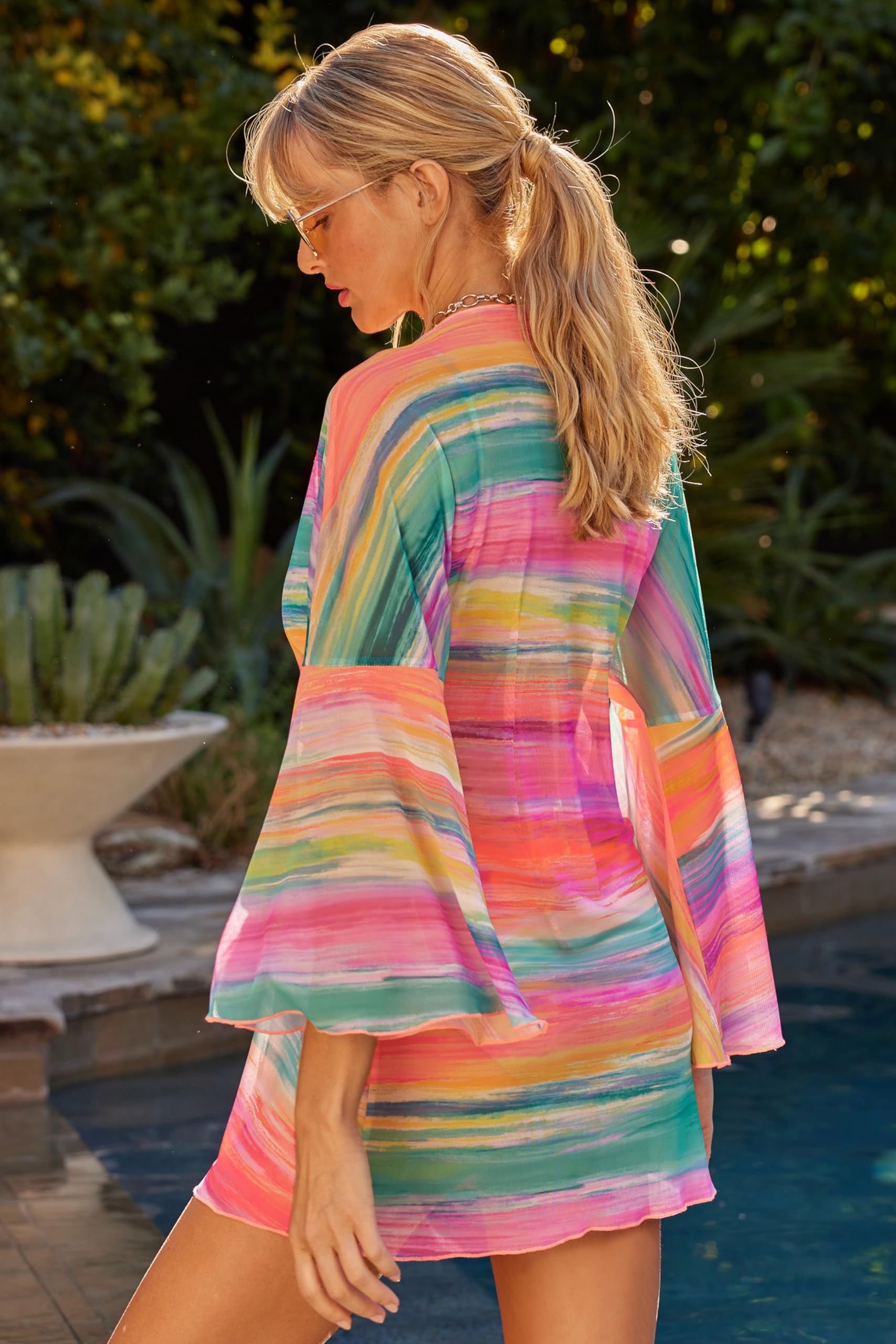 BECCA Women's Verano Mesh Tunic - Casual Summer Beach Cover Up Dress for Women | Perfect for Poolside, Vacation & Boho Outfits