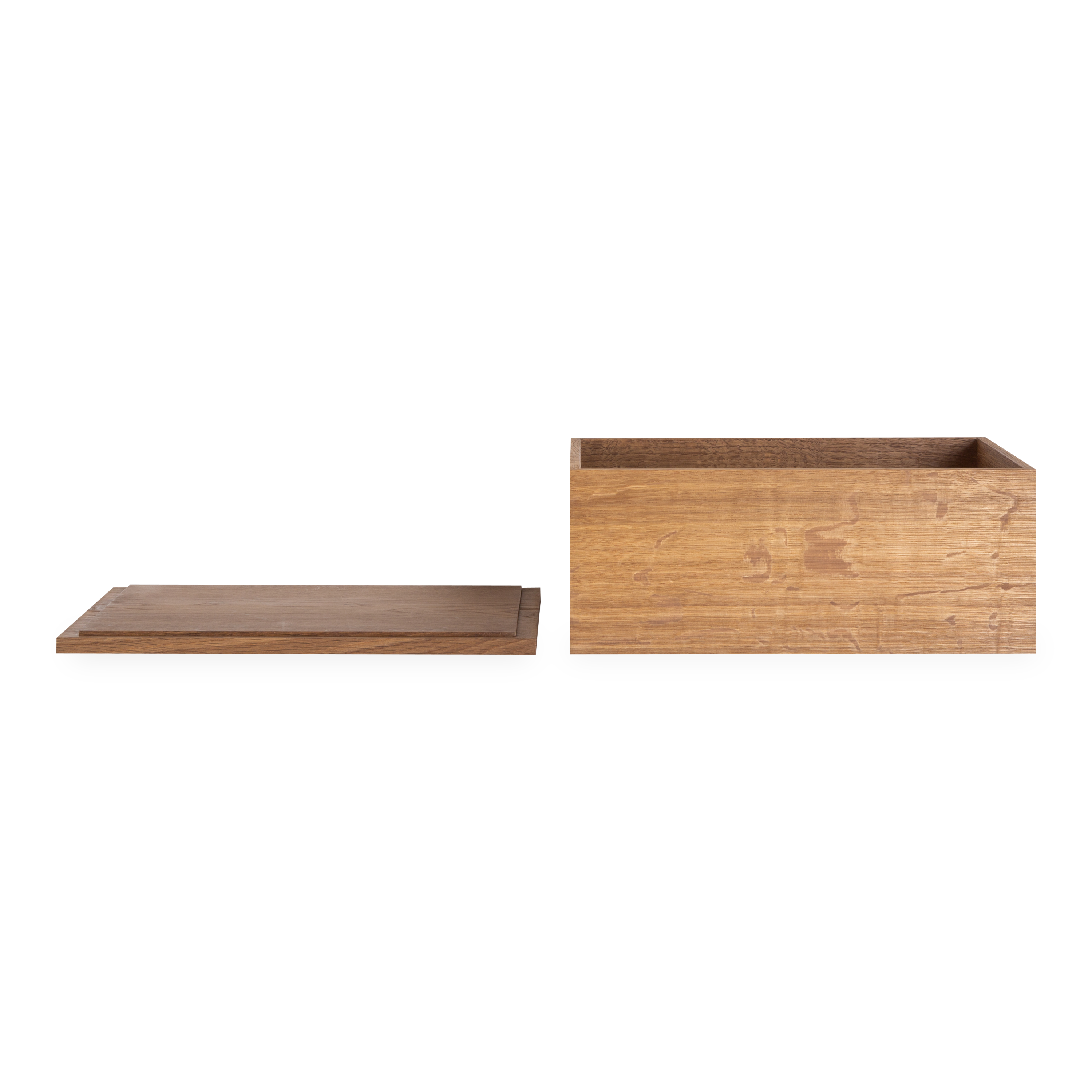 Premium Oak Wood Box with Dark Finish - Perfect for Jewelry Storage, Gift Boxes & Home Decor