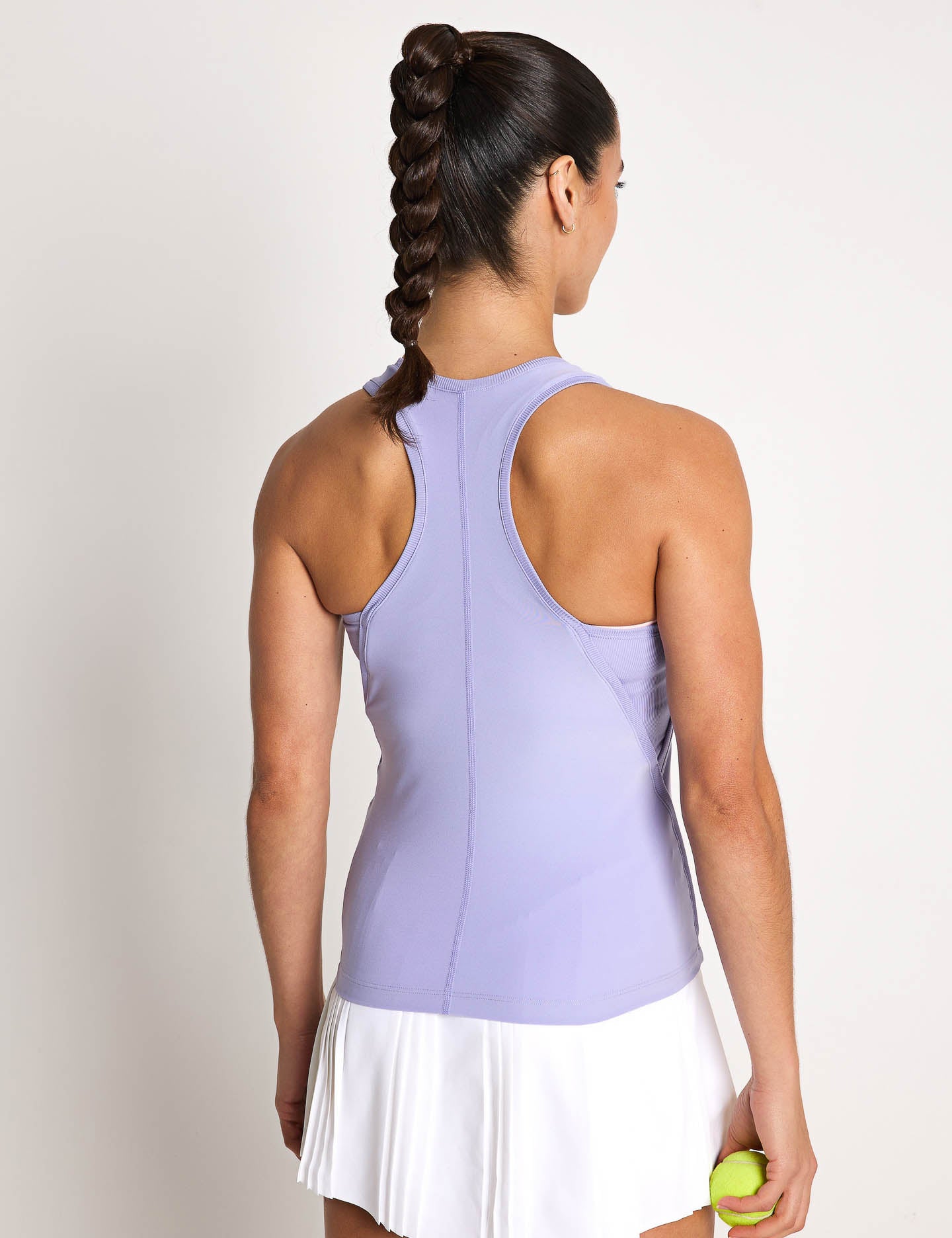 Victory Dri-FIT Tennis Tank Top for Women - Moisture-Wicking & Breathable Workout Top - Lilac Ice/White - Perfect for Tennis, Gym & Summer Sports