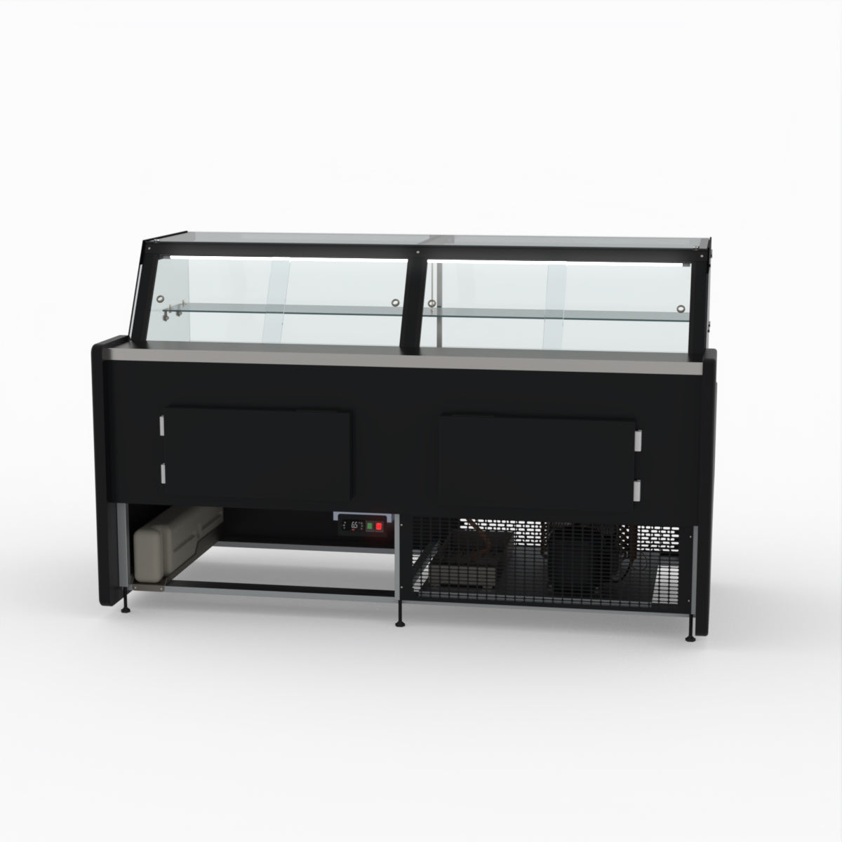 2 Meter AG Deli Showcase Glass Display Case - Perfect for Supermarkets, Delis & Bakeries to Showcase Fresh Food & Pastries