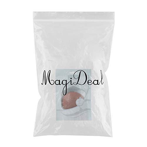 Natural Konjac Facial Exfoliating Sponge - Gentle Face Wash & Cleansing Puff for Soft Skin (Dark Red) | Perfect for Daily Skincare & Makeup Removal