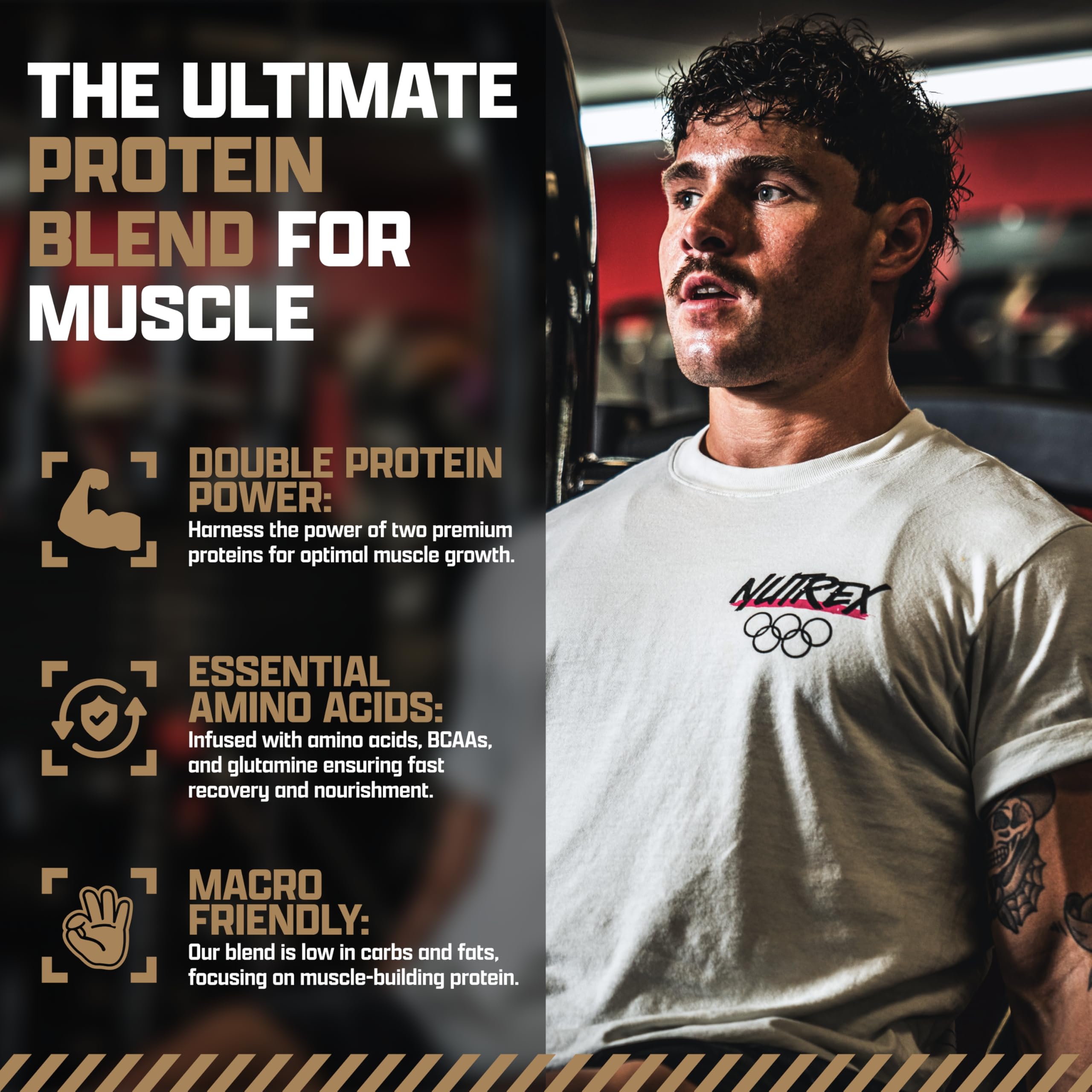Nutrex Research Whey Protein Powder - 5lbs Chocolate Muscle Infusion Whey Isolate with EAA & High BCAA for Muscle Growth - Post Workout Recovery Supplement for Men & Women - Sports Nutrition with Great Taste & Texture - Ideal for Gym, Bodybuilding & Fitness Enthusiasts