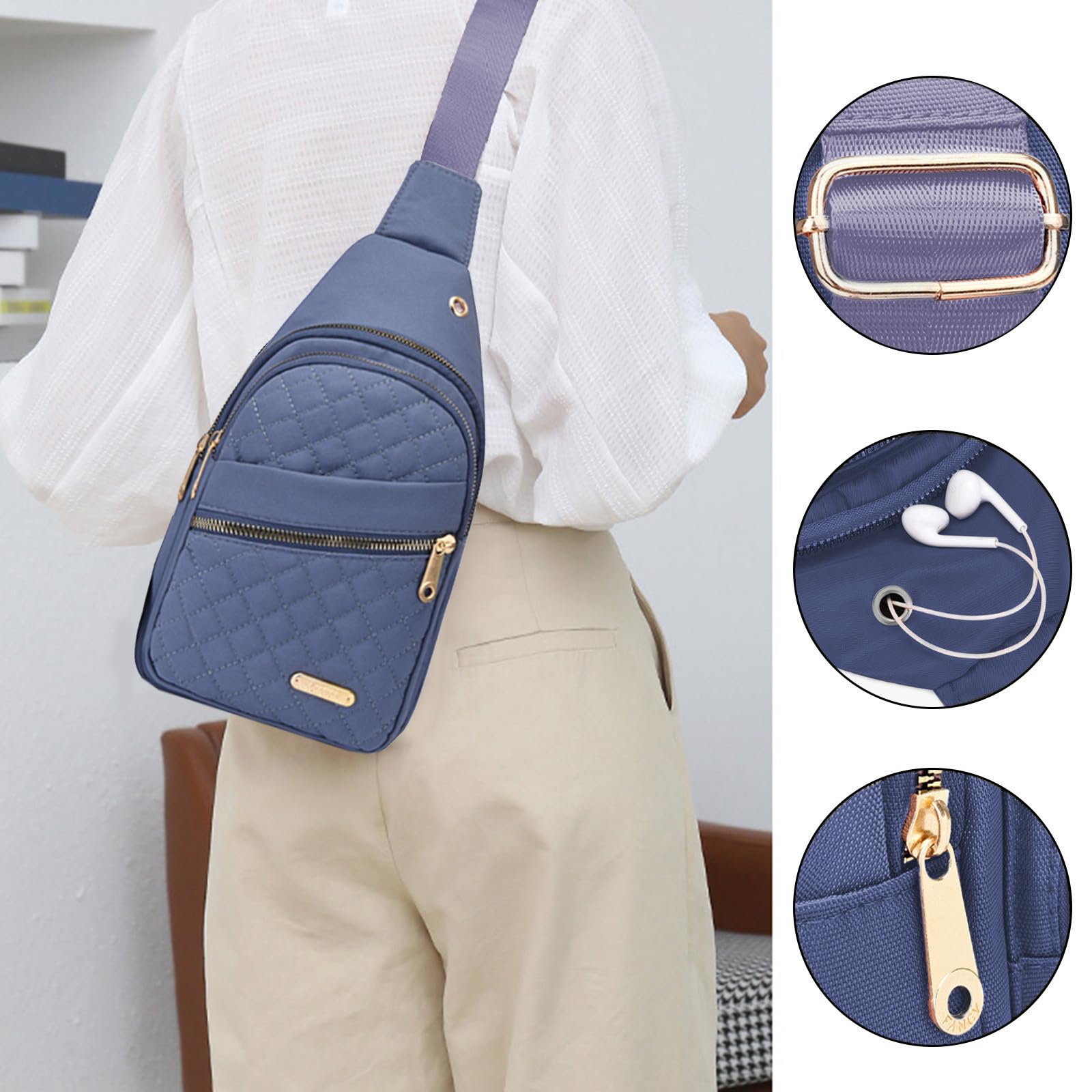 Stylish Unisex Crossbody Bag - Chest Sling Backpack & Shoulder Tote Purse for Women & Men | Perfect for Travel, Work & Daily Commute