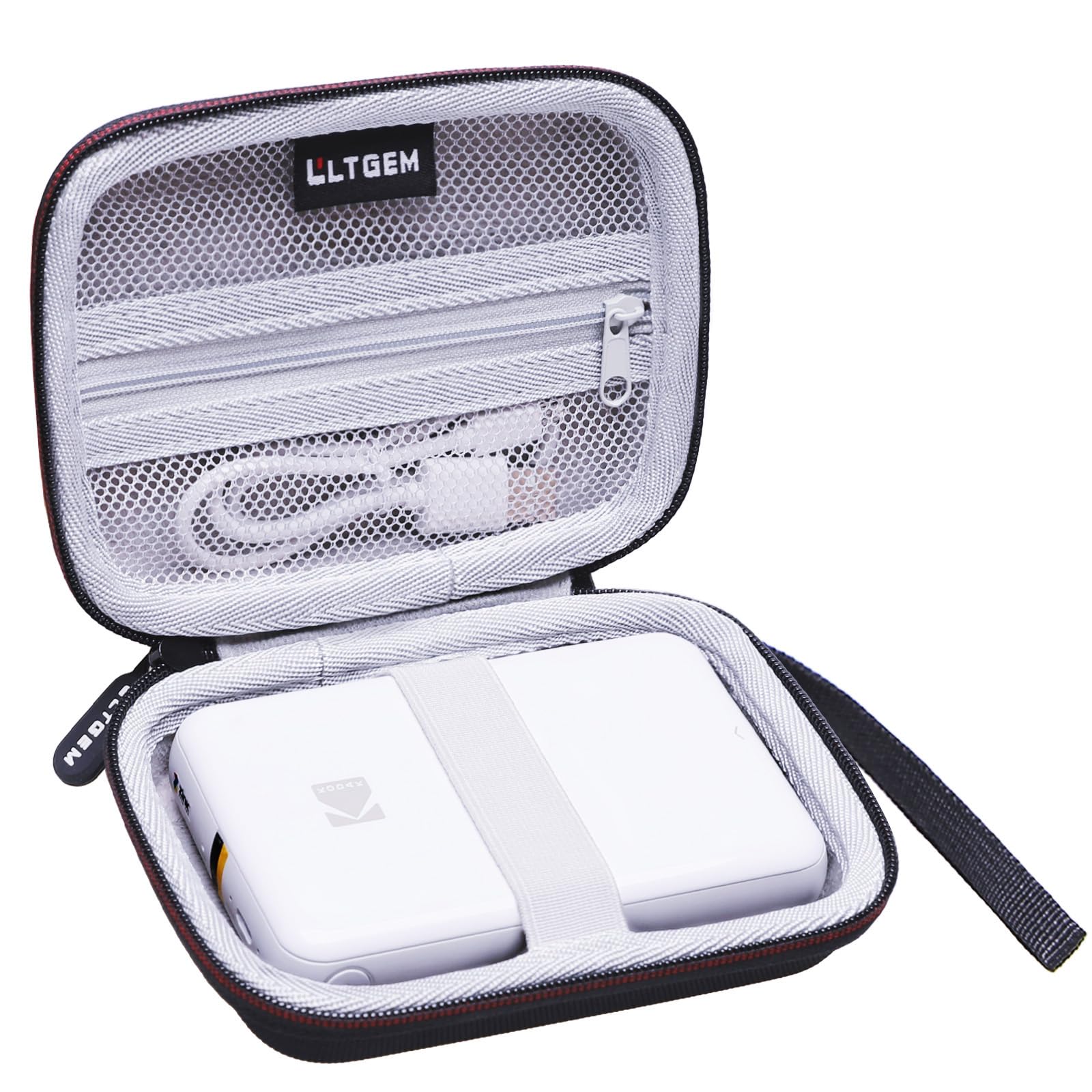 LTGEM Hard Protective Case for Kodak Step & Smile Instant Printers - Travel Storage Bag for Mini Photo Printer, Portable Carrying Case for Home, Office & Outdoor Use
