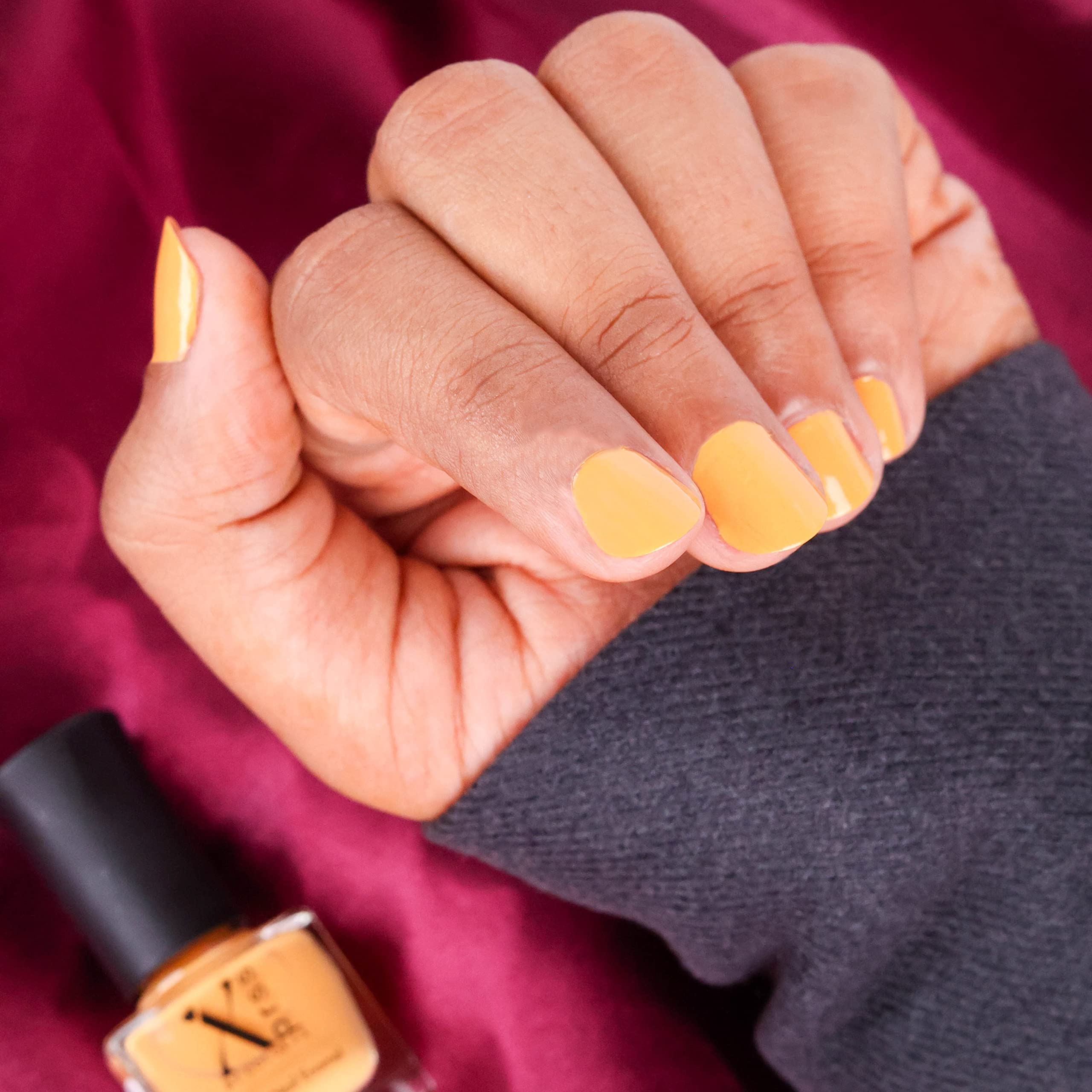 Vegan Non-UV Gel Nail Polish Set - 21 Toxin-Free Colors (Rust, Orange, Yellow Orange, Matcha Green, Olive Green) - Long Lasting, Glossy Gel Finish, Non-Yellowing Formula - Perfect for Manicures, Pedicures, Nail Art & Salon Quality At-Home Nail Care